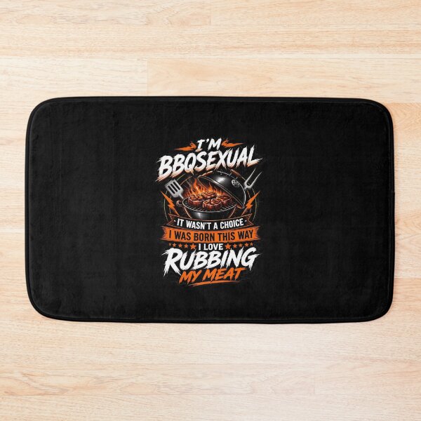 Item preview, BBQsexual I Love Rubbing My Meat Funny Grilling designed and sold by PaletteArc.