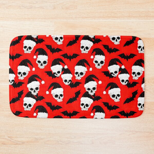 Item preview, Spooky Santa Skull And Bat Christmas Pattern designed and sold by igraphixart.