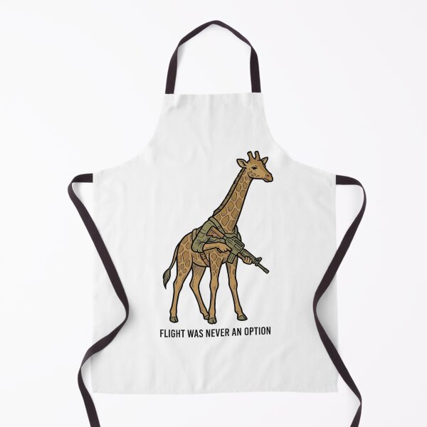 Item preview, Tactical Giraffe Flight Was Never An Option Funny Safari Military Gun Humor designed and sold by raedattia.