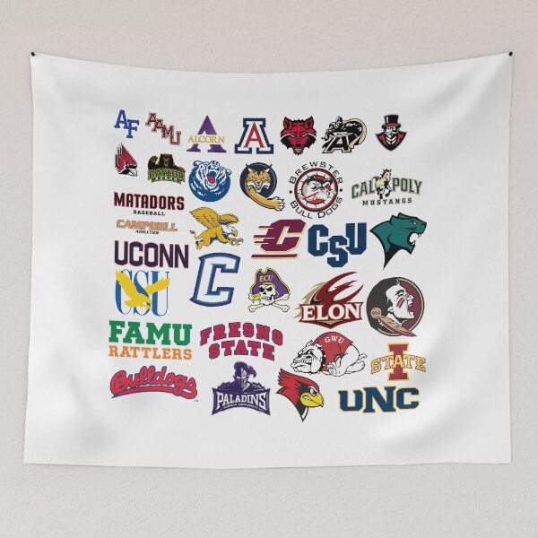 Item preview, College Sports Logo Collage designed and sold by ReginaSeidman.