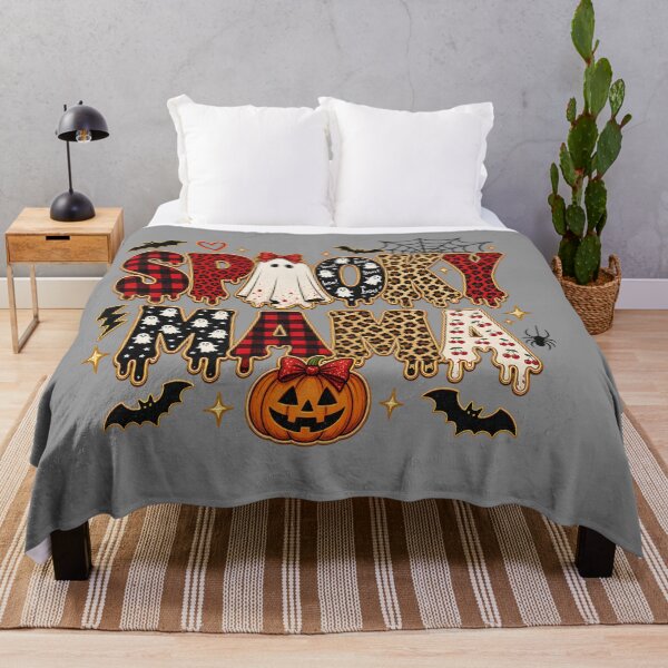 Item preview, Spooky Mama Halloween Shirt | Leopard Print Mixed Pattern Design designed and sold by MOCH- ART.