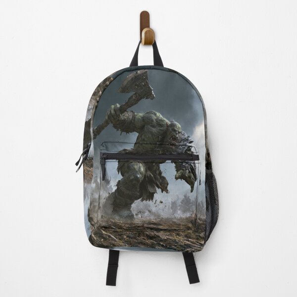 Item preview, A battle-hardened Orc charging across a rugged battlefield beneath dark storm clouds, Fantasy & Mythological Creatures designed and sold by CDC40.