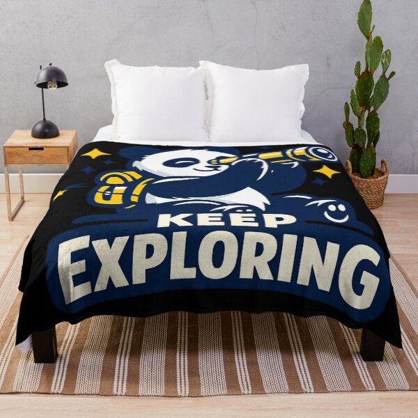 Item preview, Keep Exploring – Adventure Panda Explorer Design designed and sold by ArtisticHeart21.