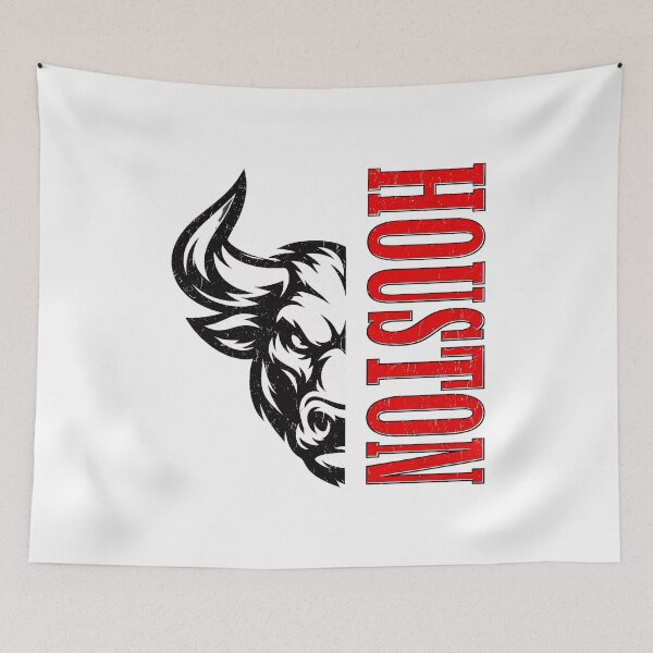 Item preview, Houston Bull Vintage Sports Fan designed and sold by ahgurske.