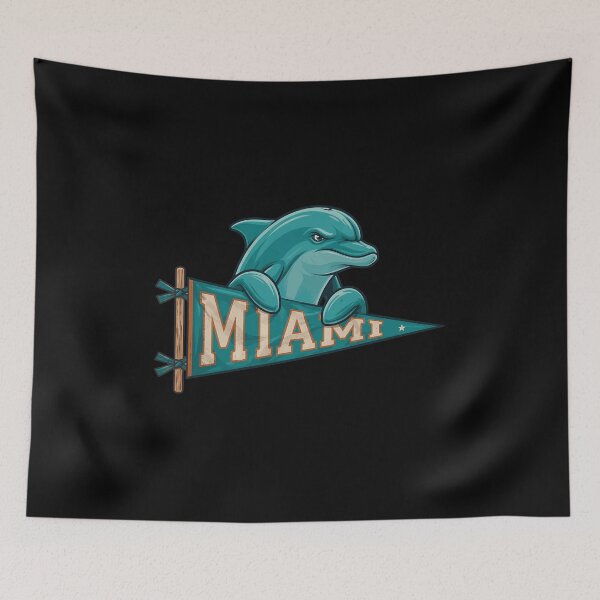 Item preview, Miami Dolphin Pennant Mascot designed and sold by ardMineconzo96.