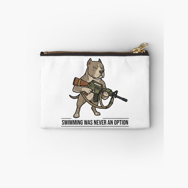 Item preview, Tactical Pitbull Swimming Was Never An Option Funny Bully Dog Gun Humor designed and sold by raedattia.