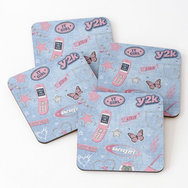 Item preview, Denim Star Y2K Pattern Tough Phone Case | Blue Jean Stars on Cream designed and sold by QuicksandCase.