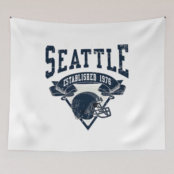 Item preview, Seattle Football Vintage Retro Established designed and sold by aoMarlowe.