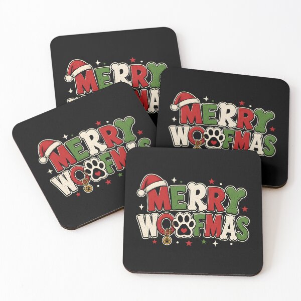 Item preview, Merry Woofmas Funny Dog Bone Christmas Typography designed and sold by KristenosNehk.