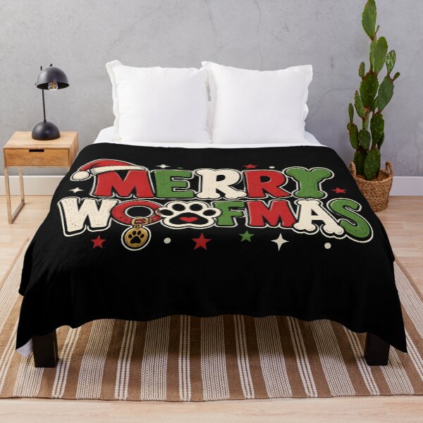 Item preview, Merry Woofmas Funny Dog Bone Christmas Typography designed and sold by KristenosNehk.