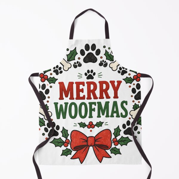 Item preview, Merry Woofmas Dog Paw Christmas Wreath Design designed and sold by KristenosNehk.
