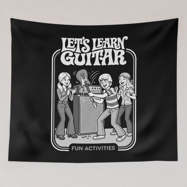 Item preview, Let's Learn Guitar Funny Guitarist Musician Music Book Cover designed and sold by GrandeDuc.