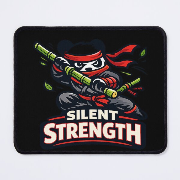 Item preview, Copy of Silent Strength – Powerful Ninja Panda Design designed and sold by ArtisticHeart21.