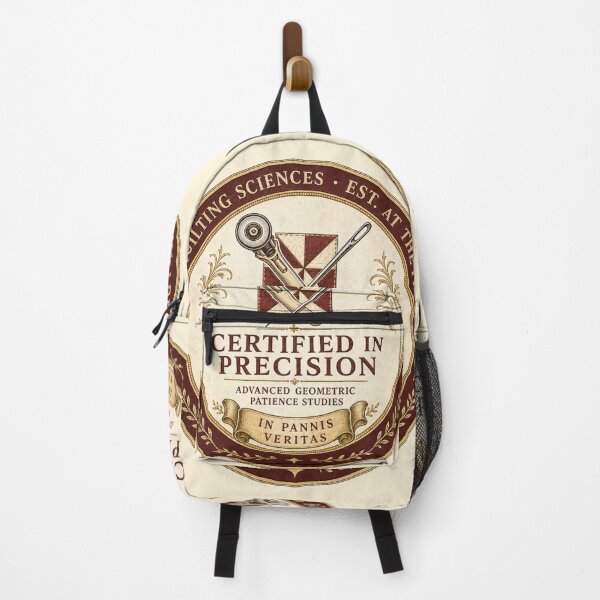 Item preview, Funny Quilting Gift Certified In Precision Dept Of Quilting Sciences Academic Seal Shirt Quilter Sticker designed and sold by Fanverse Merchandise.