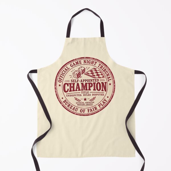 Item preview, Funny Board Game Gift Self Appointed Champion Rules Disputed Vintage Stamp Shirt Game Night Sticker designed and sold by Fanverse Merchandise.