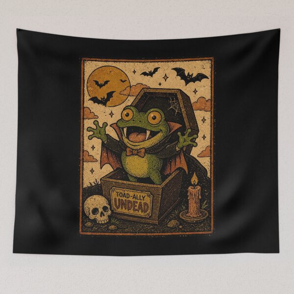 Item preview, Vampire Toad-ally Undead Halloween designed and sold by tristann-studio.