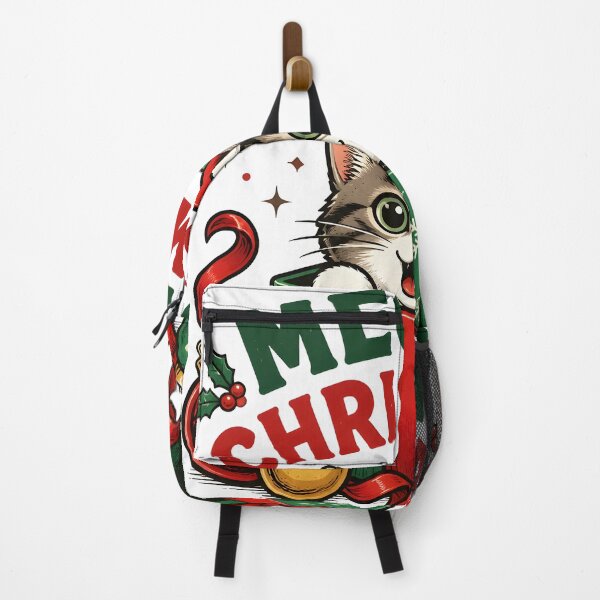 Item preview, Meowy Christmas Funny Cat Christmas Gift Box Design designed and sold by KristenosNehk.