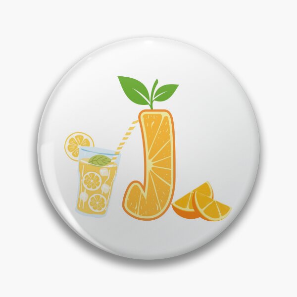 Item preview, Cute Orange Letter J Drinking Juice designed and sold by Mazza-mazza.