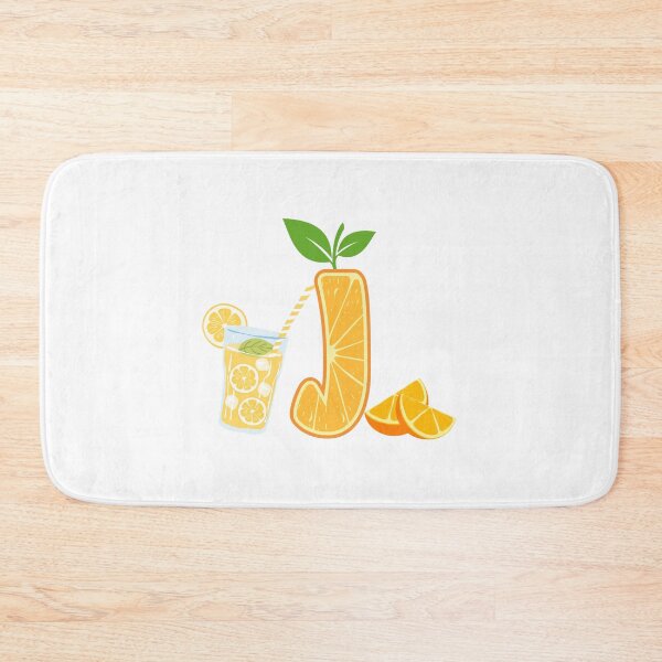 Item preview, Cute Orange Letter J Drinking Juice designed and sold by Mazza-mazza.
