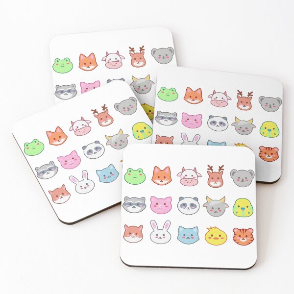 Item preview, Collection of Adorable Kawaii Animal Face designed and sold by ornoldpaleko.