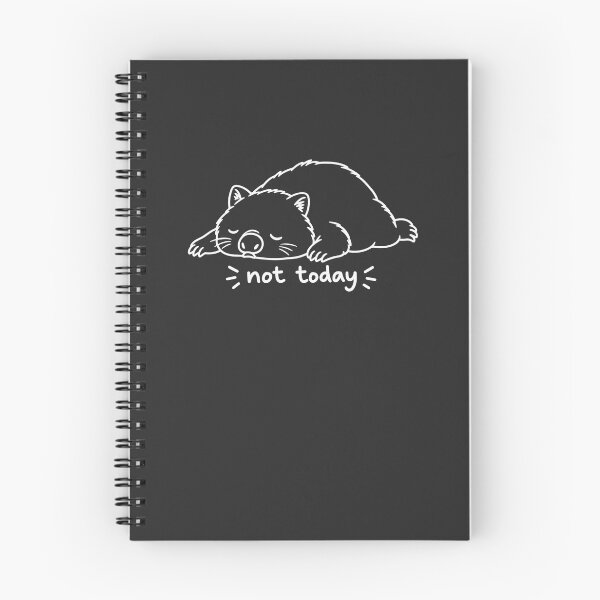 Item preview, Not Today Cute Sleeping Wombat Funny Lazy Australian Animal Minimalist designed and sold by Yellowriversss.