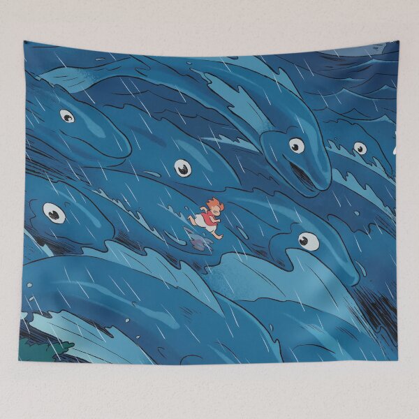 Item preview, Ponyo Wave Chase designed and sold by katekrystal.