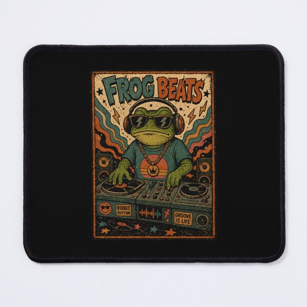 Item preview, DJ Frog Beats Music Producer designed and sold by tristann-studio.