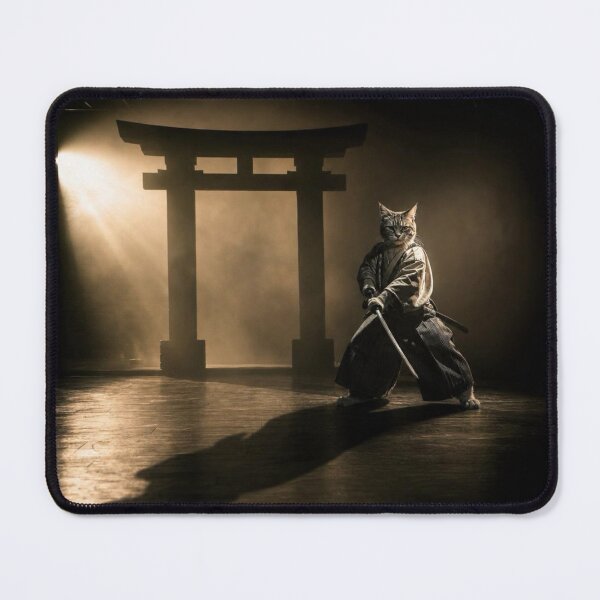 Item preview, Samurai Cat at the Shrine Gate designed and sold by Komatoya.