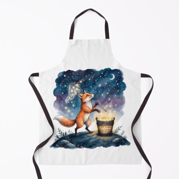 Item preview, Catching Hope – Whimsical Star-Catching Fox designed and sold by SoulPT.