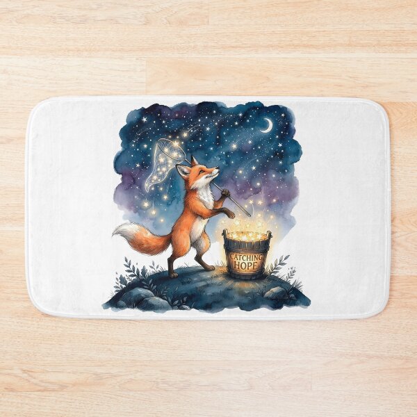 Item preview, Catching Hope – Whimsical Star-Catching Fox designed and sold by SoulPT.