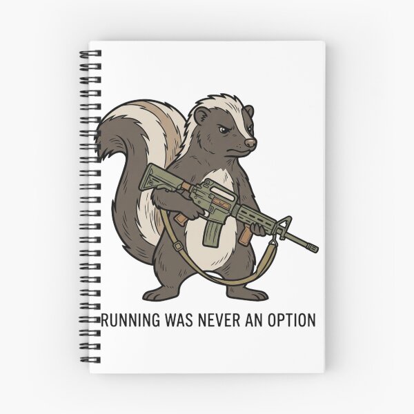 Item preview, Tactical Skunk Running Was Never An Option Funny Woodland Animal Gun Humor designed and sold by raedattia.