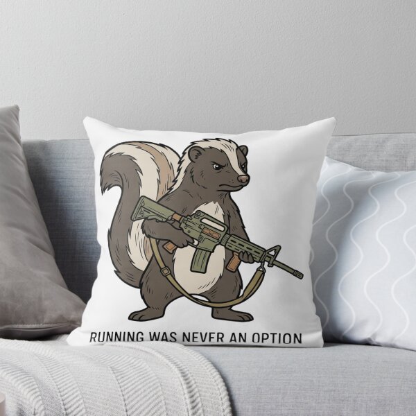 Item preview, Tactical Skunk Running Was Never An Option Funny Woodland Animal Gun Humor designed and sold by raedattia.
