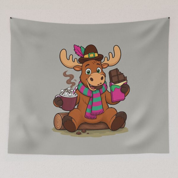 Item preview, Chocolate Moose – Hot Cocoa Lover designed and sold by Aimetoi.