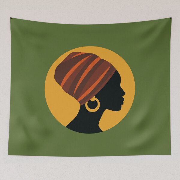 Item preview, Simply Graceful - African Minimalist Portrait designed and sold by MammothArt.