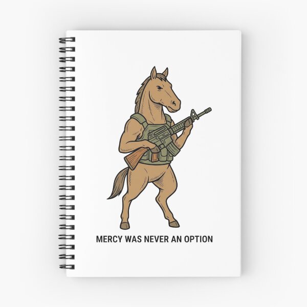 Item preview, Tactical Horse Mercy Was Never An Option Funny Military Stallion Gun Humor designed and sold by raedattia.
