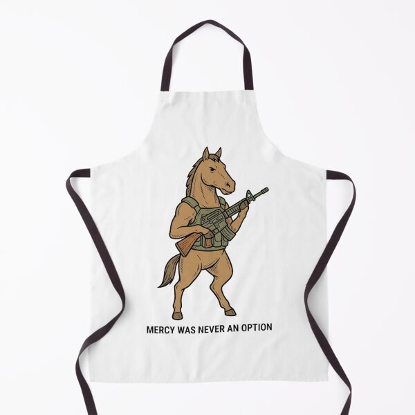 Item preview, Tactical Horse Mercy Was Never An Option Funny Military Stallion Gun Humor designed and sold by raedattia.