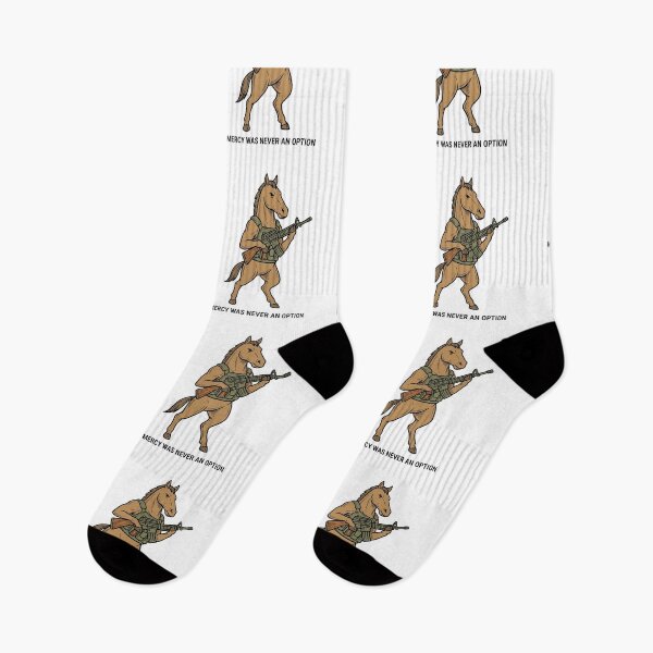 Item preview, Tactical Horse Mercy Was Never An Option Funny Military Stallion Gun Humor designed and sold by raedattia.