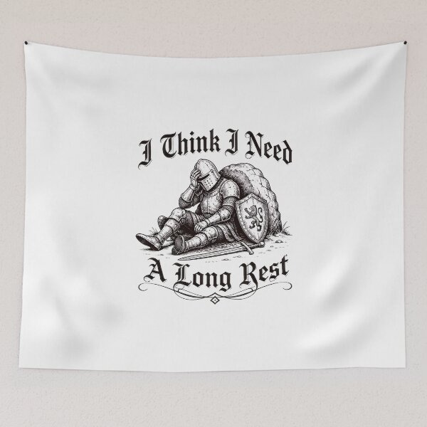 Item preview, I Think I Need A Long Rest Knight Medieval Funny designed and sold by PaletteArc.