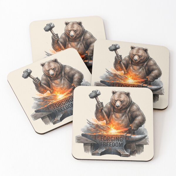 Item preview, Forging Freedom - Blacksmith Bear designed and sold by SoulPT.