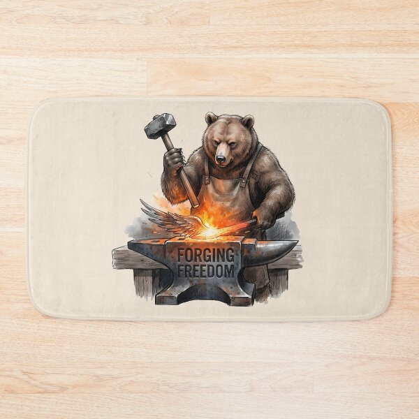 Item preview, Forging Freedom - Blacksmith Bear designed and sold by SoulPT.