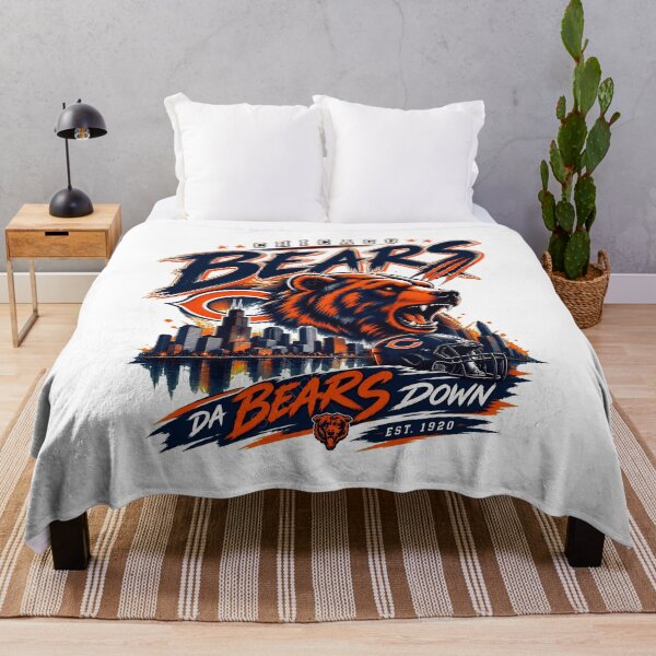 Item preview, Chicago Football Roaring Bear Skyline designed and sold by ahgurske.