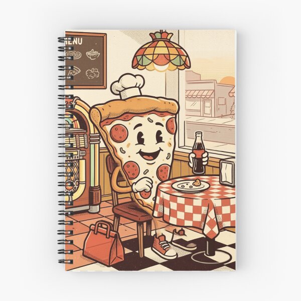 Item preview, Retro Pizza Slice Diner 70s Cartoon Character designed and sold by lovepower.