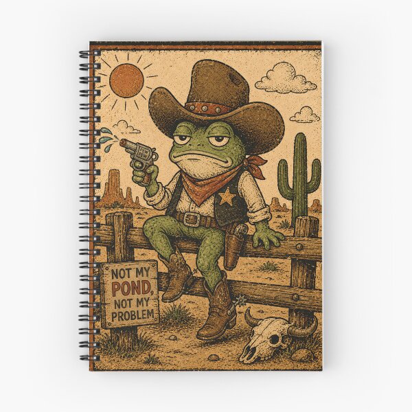 Item preview, Frog Cowboy Not My Pond Not My Problem designed and sold by tristann-studio.