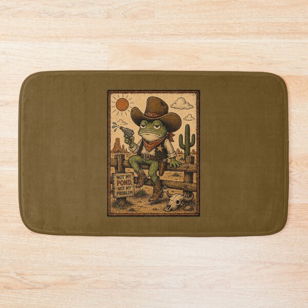 Item preview, Frog Cowboy Not My Pond Not My Problem designed and sold by tristann-studio.
