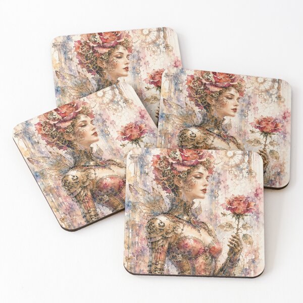 Item preview, Lady Rose steampunk watercolor  designed and sold by Axokris.