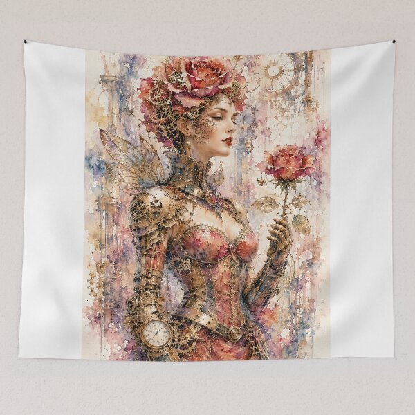 Item preview, Lady Rose steampunk watercolor  designed and sold by Axokris.