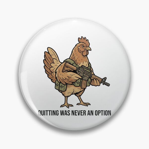 Item preview, Tactical Chicken Quitting Was Never An Option Funny Rooster Farmer Gun Humor designed and sold by raedattia.