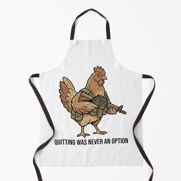 Item preview, Tactical Chicken Quitting Was Never An Option Funny Rooster Farmer Gun Humor designed and sold by raedattia.