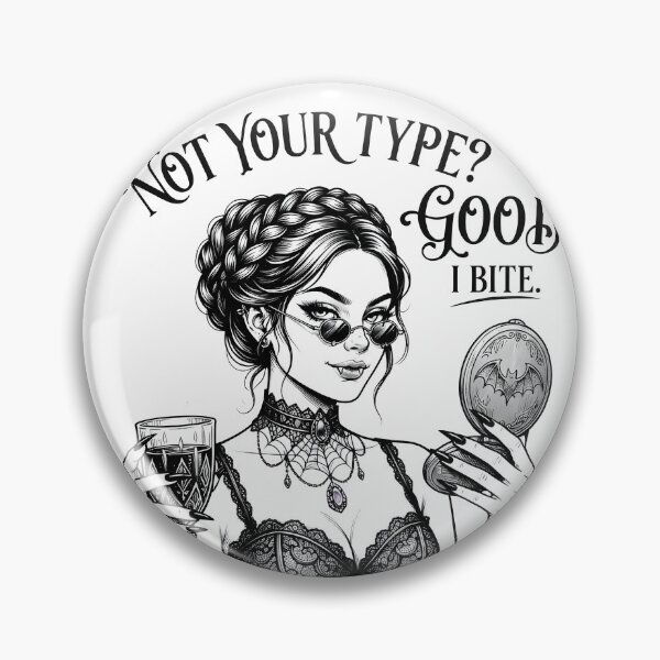 Item preview, Not Your Type Good I Bite Vampire Mirror designed and sold by OH-MY-GOTH.