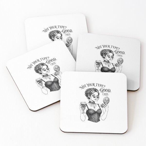 Item preview, Not Your Type Good I Bite Vampire Mirror designed and sold by OH-MY-GOTH.